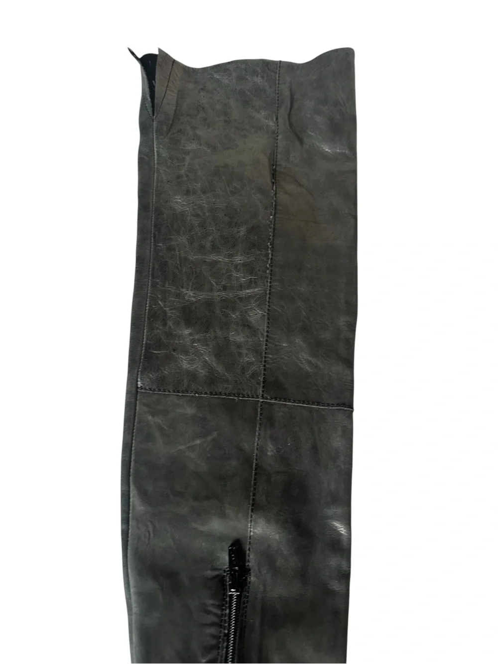 Free People Bright Lights Patchwork Leather Suede Over Knee Boots 38